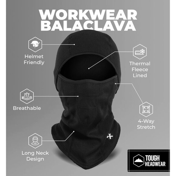 Balaclava Ski Mask for Men and Women Winter Face Cover for Work and Snow Sports - Picture 3 of 7